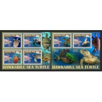 Stamps Fauna Sea Turtles Set 2 sheets