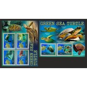 Stamps Fauna Sea Turtles Set 2 sheets