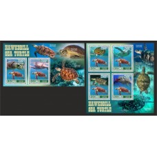 Stamps Fauna Sea Turtles Set 2 sheets