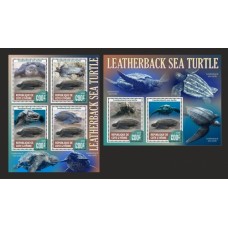 Stamps Fauna Sea Turtles Set 2 sheets