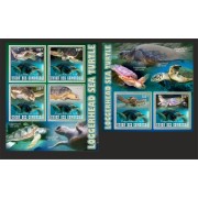 Stamps Fauna Sea Turtles Set 2 sheets