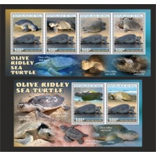 Stamps Fauna Sea Turtles Set 2 sheets