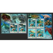 Stamps Fauna Sea Turtles Set 2 sheets