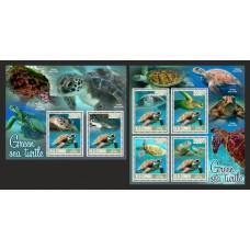 Stamps Fauna Sea Turtles Set 2 sheets
