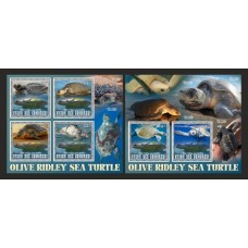 Stamps Fauna Sea Turtles Set 2 sheets