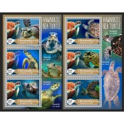 Stamps Fauna Sea Turtles Set 2 sheets