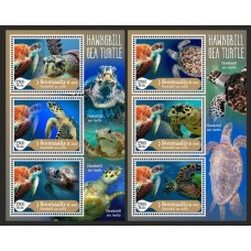 Stamps Fauna Sea Turtles Set 2 sheets Stamps Fauna Sea Turtles Set 2 sheets