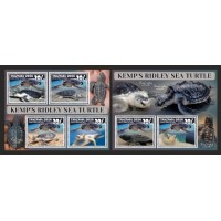 Stamps Fauna Sea Turtles Set 2 sheets