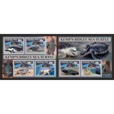 Stamps Fauna Sea Turtles Set 2 sheets