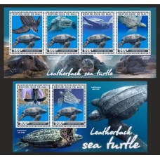 Stamps Fauna Sea Turtles Set 2 sheets Stamps Fauna Sea Turtles Set 2 sheets