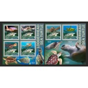 Stamps Fauna Sea Turtles Set 2 sheets