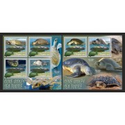 Stamps Fauna Sea Turtles Set 2 sheets