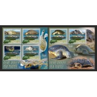 Stamps Fauna Sea Turtles Set 2 sheets