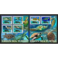 Stamps Fauna Sea Turtles Set 2 sheets Stamps Fauna Sea Turtles Set 2 sheets
