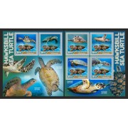 Stamps Fauna Sea Turtles Set 2 sheets