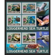 Stamps Fauna Sea Turtles Set 2 sheets