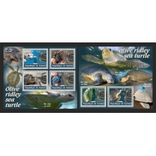 Stamps Fauna Sea Turtles Set 2 sheets Stamps Fauna Sea Turtles Set 2 sheets
