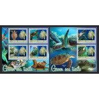 Stamps Fauna Sea Turtles Set 2 sheets