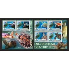 Stamps Fauna Sea Turtles Set 2 sheets
