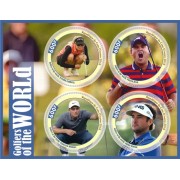 Stamps Sport Golfers of the world