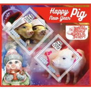 Stamps New Year Pig