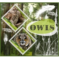Stamps Birds Owls