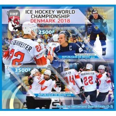 Stamps World Championship Hockey 2018 Set 2 sheets