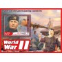 Stamps Second World War Winston Churchill, Stalin, Gitler, Franklin Roosevelt