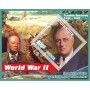 Stamps Second World War Winston Churchill, Stalin, Gitler, Franklin Roosevelt, Mussallini, Antonescu