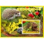 Stamps Mushrooms and hedgehogs