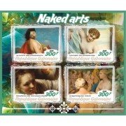 Stamps Art Nude painting Set 8 sheets