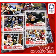 Stamps Summer Olympics in Tokyo 2020 Badminton Golf Shooting Set 8 sheets