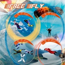 Stamps Parachute Free fly