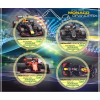 Stamps car race Grand Prix Monaco