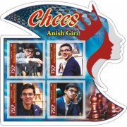 Stamps Chess  Anish Giri Set 8 sheets