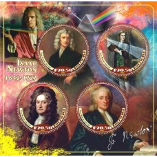 Stamps Isaac Newton Set 8 sheets