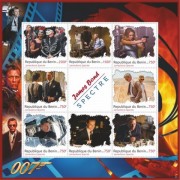 Stamps Cinema James Bond Set 9 sheets