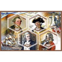 Stamps Mariner James Cook  Set 8 sheets