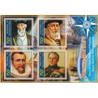 Stamps Famous Mariners Set 8 sheets
