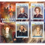 Stamps Greatest Britons Set 8 sheets