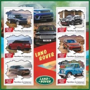 Stamps cars Land Rover Set 8 sheets