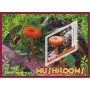 Stamps Mushrooms and butterflies Set 8 sheets