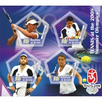 Stamps Olympic Games from Beijing 2008 Tennis Set 8 sheets