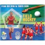 Stamps Olympic Games from Rio 2016 to Tokyo 2020 Field Hockey Set 8 sheets