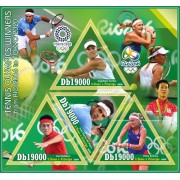 Stamps Olympic Games from Rio 2016 to Tokyo 2020 Tennis Set 8 sheets