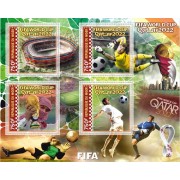Stamps FIFA Football  world cup 2022 Set 8 sheets