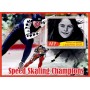 Stamps Sport Speed Skating Yvonne van Gennip Set 8 sheets