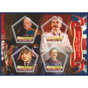 Stamps Winston Churchil and Joseph Stalin Set 8 sheets