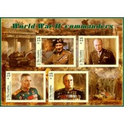 Stamps WWII commanders Set 8 sheets