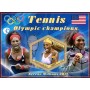 Stamps Tennis Olympic champions Set 8 sheets